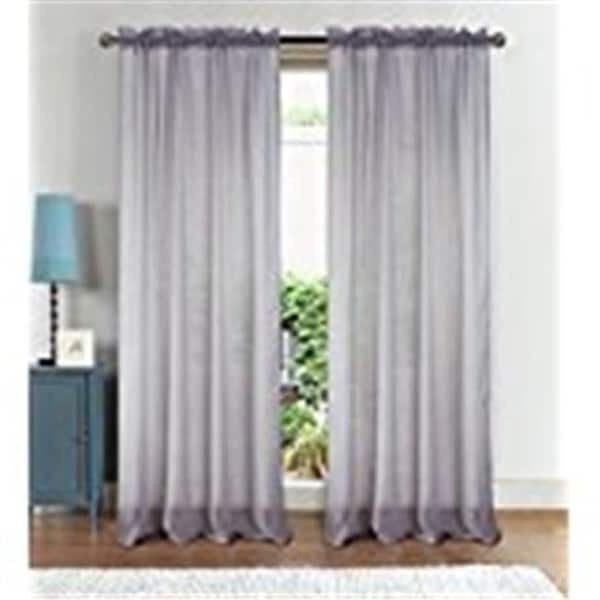 Rt Designers Collection RT Designers Collection PNA08884 Astro Textured 54 x 90 in. Rod Pocket Curtain Panel; Silver PNA08884 - main